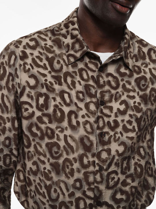 Дълъг ръкав Риза Animal Print