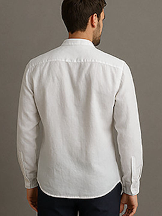 Langärmlig Hemd White