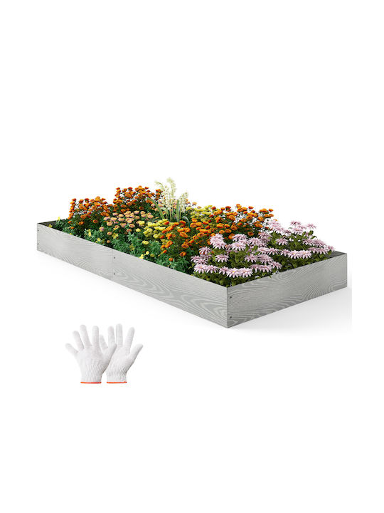 Costway Γλάστρα Μεταλλική Μπρούτζινη 110x20x20εκ.