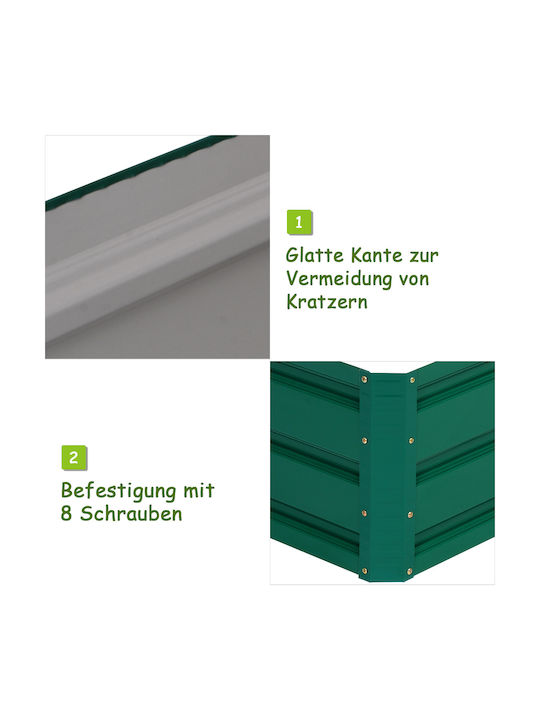 Costway Ghiveci Metal Verde Costway Ghiveci Metal Verde