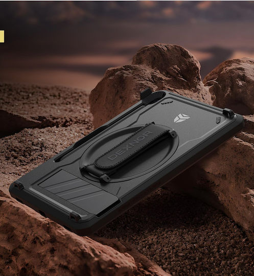 Dexnor Back Cover Περιστρεφόμενη Ανθεκτική για Παιδιά Μαύρη (Galaxy Tab S10 FE, S9 FE, Tab S9)