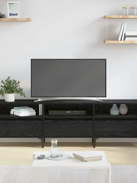 TV-Ständer Schwarze Eiche M150xT30xH44,5cm