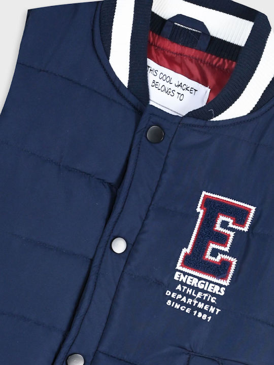 Kids' Quilted Jacket Sleeveless Blue