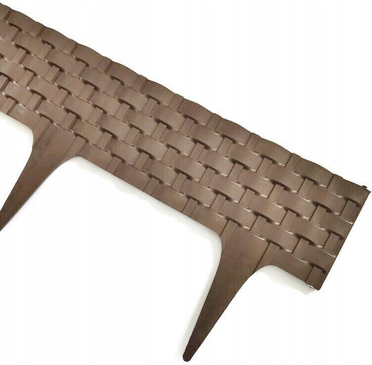 Plastic Fence Roll in Brown Color 20x82cm