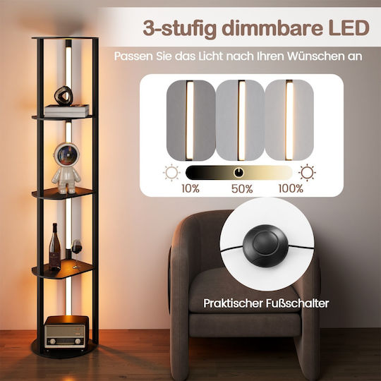 Costway Lustră Decorativă Baruri Negru