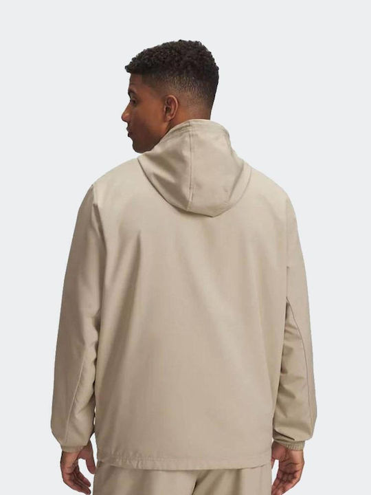 Athletic Jacket Windproof Beige