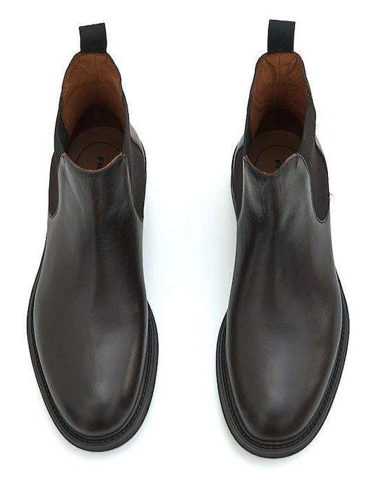 Leder Schwarz Chelsea Stiefeletten