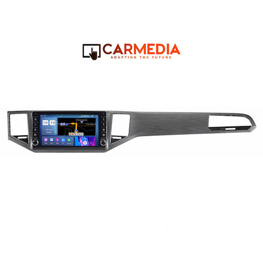Carmedia Auto-Audiosystem für Volkswagen Golf Sportsvan 2014 (Bluetooth/USB/WiFi/GPS/Apple-Carplay/Android-Auto) mit Touchscreen 10"