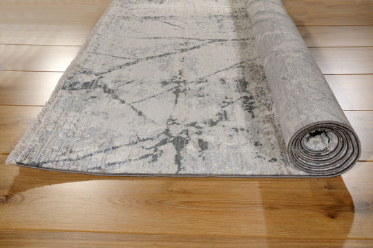 Tzikas Carpets Σετ Μοντέρνα Χαλιά Κρεβατοκάμαρας Γκρι 394-0-355-72189-695 3τμχ