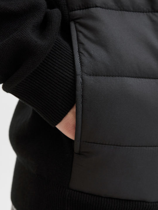 Men's Knitted Cardigan Black