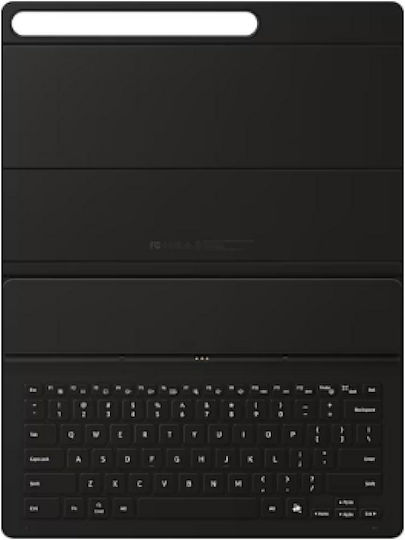 Samsung Flip Cover Durable With Keyboard In English US Black (Galaxy Tab S10 FE+ / Galaxy Tab S10 FE)