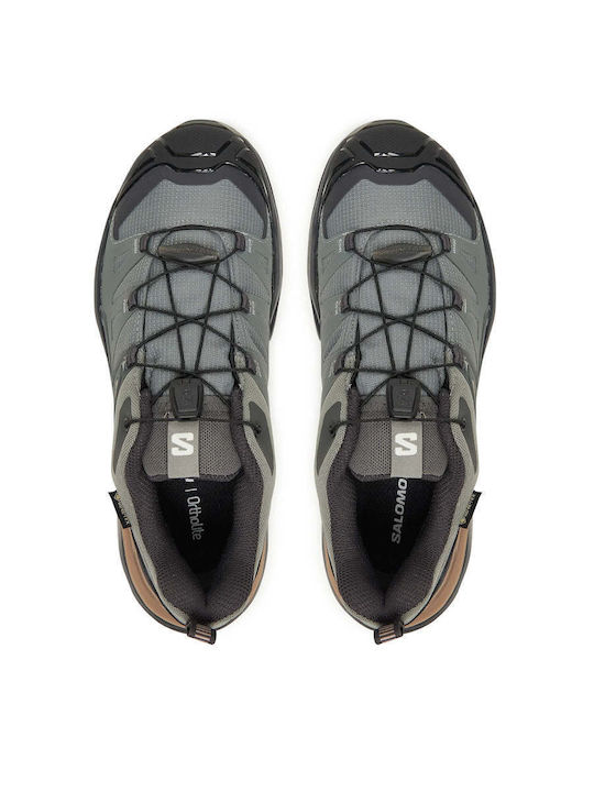Salomon X Ultra 360 Women's Hiking Shoes Waterproof with Gore-Tex Membrane Green