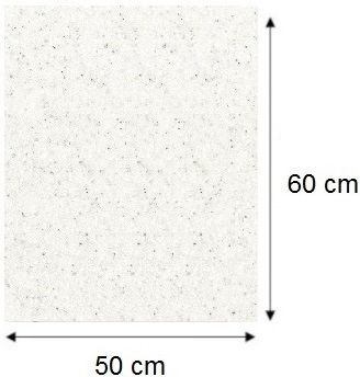 Floor Cabinet with Countertop Sonoma Oak, White 50x46x85cm