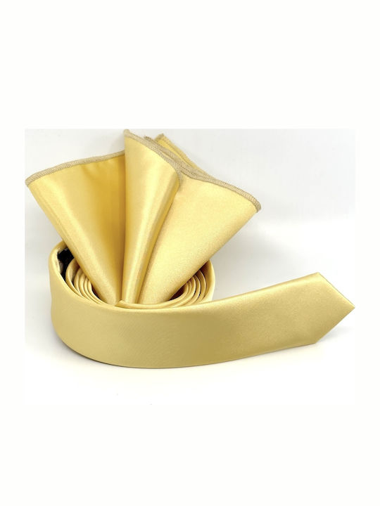 Legend Accessories Подредба Мъжка Вратовръзка Монохромен в Жълт Цвят
