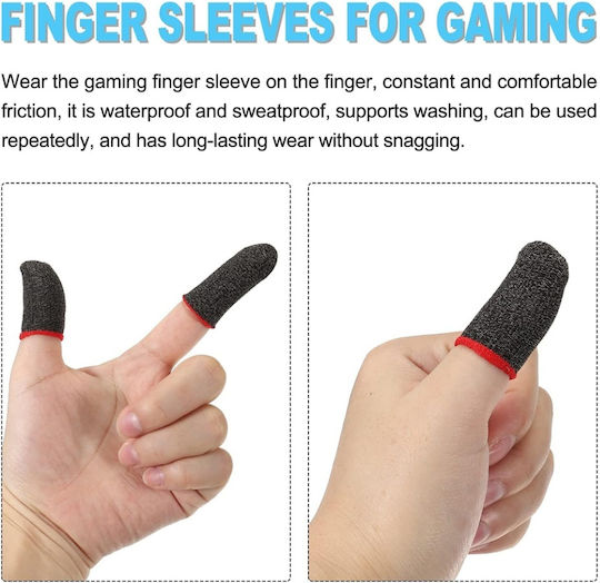 Mânecuțe Pentru Degete Gaming Profesionale Telefon Tabletă Skdr Hyperflex Fs3 Negre Roșii
