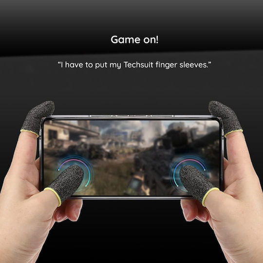 Mânecuțe Pentru Degete Gaming Profesionale Telefon Tabletă Skdr Hyperflex Fs3 Negre Roșii