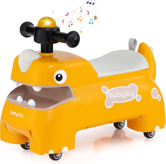 Costway Baby Walker Car Ride On for 18++ Months with Sounds TQ10398YW Yellow
