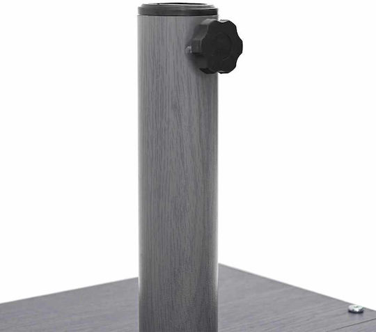 vidaXL Klappbarer Schirmständer Metallisch Braun 45x45x31,5cm