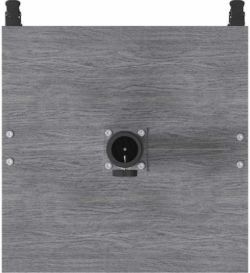 vidaXL Klappbarer Schirmständer Metallisch Braun 45x45x31,5cm