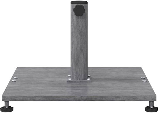 vidaXL Metallic Umbrella Stand Brown 45x45x31cm