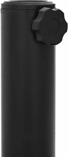 vidaXL Metallic Black Umbrella Stand 45x45x31cm