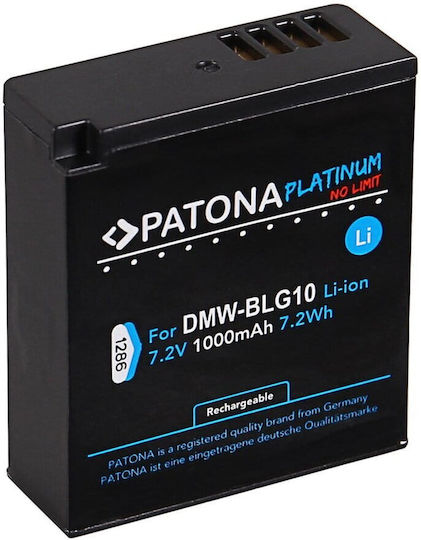 Patona Platinum Battery F Panasonic DMW-BLG10 DMW-BLE9 DMC-GF3 DMC-LX85 DMC-LX100