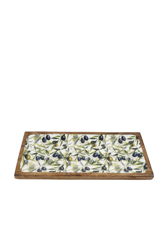 Atmosphera Mango Enamel Διακοσμητική Πιατέλα Καφέ 40x19εκ. Atmosphera Mango Enamel Διακοσμητική Πιατέλα Καφέ 40x19εκ.