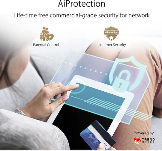 Asus ZenWiFi XD6S WiFi Mesh Network Access Point Wi‑Fi 6 Dual Band (2.4 & 5GHz)