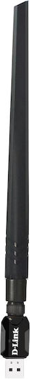 D-Link DWA-137 Αντάπτορας Δικτύου USB με Ασύρματη Σύνδεση Wi-Fi 300Mbps και Αποσπώμενη Κεραία