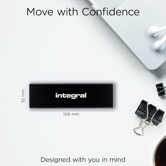 Integral Slimxpress USB 3.2 / USB-C Extern SSD 500GB Negru