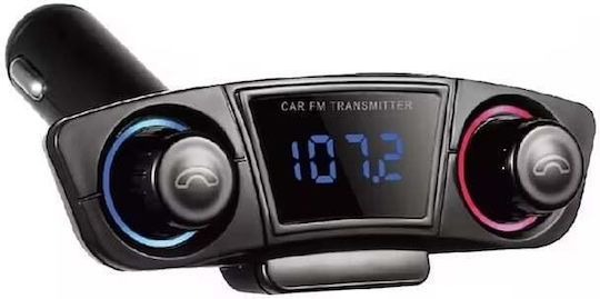Modulator Auto Cititor de Carduri Bluetooth Handsfree Funcție de Încărcare Telefon Negru