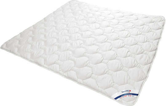 Alcam Pilotă Semi-dublu 180x200cm Alb 250 g/mp²Gsm