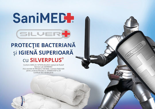 Alcam Pilotă Semi-dublu 180x200cm Alb 250 g/mp²Gsm