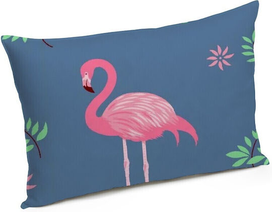 Alcam Σετ Πάπλωμα Μονό 140x200εκ. Pink Flamingo Μπλε 2τμχ
