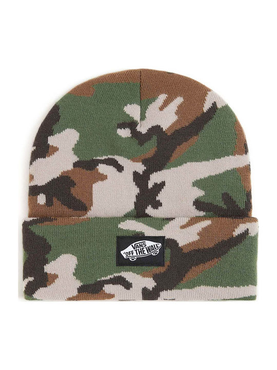 Tall Cuff Beanie Ανδρικός Σκούφος Πλεκτός σε Πράσινο χρώμα