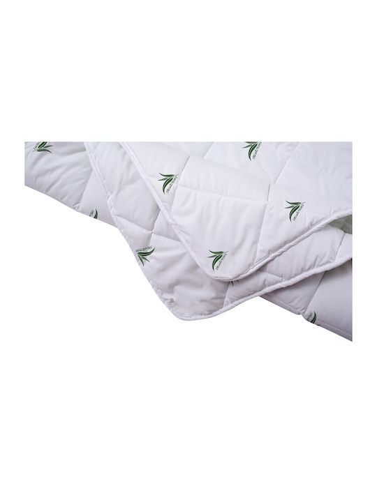 Alcam Pilotă Single 140x200cm Eucalyptus Sense Alb 250 g/mp²Gsm