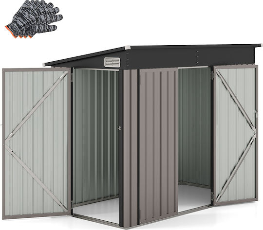 Μεταλλική Αποθήκη Κήπου Γαλβανιζέ 2.35x1.17x1.85m Μεταλλική Αποθήκη Κήπου Γαλβανιζέ 2.35x1.17x1.85m