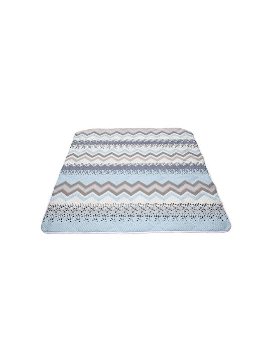 Alcam Painted Coverlet Double Microfiber Light Blue 200x220cm