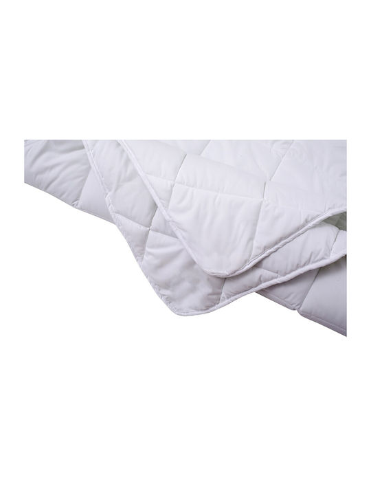 Alcam Κουβερλί Υπέρδιπλο Microfiber Λευκό 220x200cm