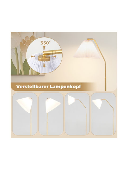 Costway Lampă de Podea Î168cm. Auriu