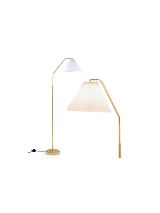 Costway Lampa de podea Î168xL23cm. cu Soclu pentru Bec E27 Auriu