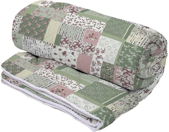 Alcam Garden Κουβερλί Διπλό Microfiber Πράσινο 210x240cm