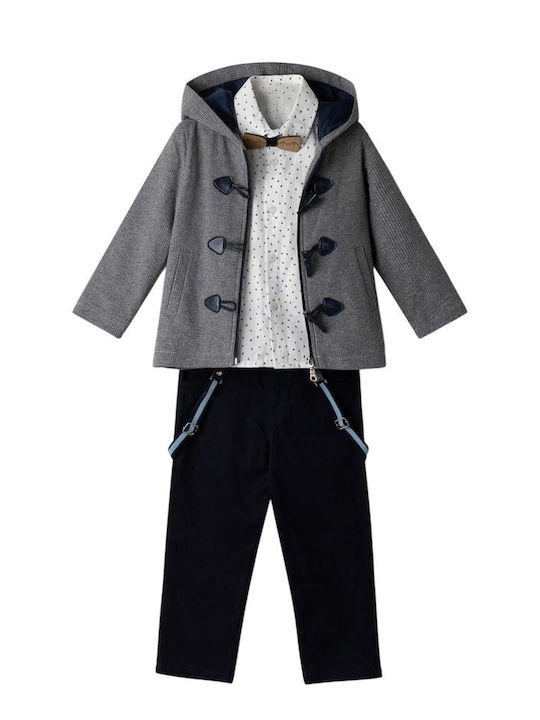 Kids' Set with Pants & Outerwear Winter 5pcs Blue