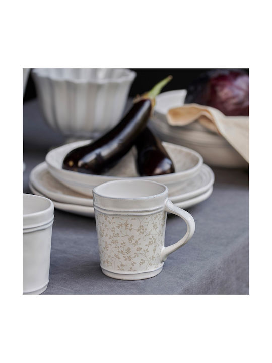 Laura Ashley Artisan Κούπα Κεραμική Λευκή 350ml