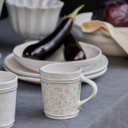 Laura Ashley Artisan Cană Ceramică Albă 350ml LA 1buc