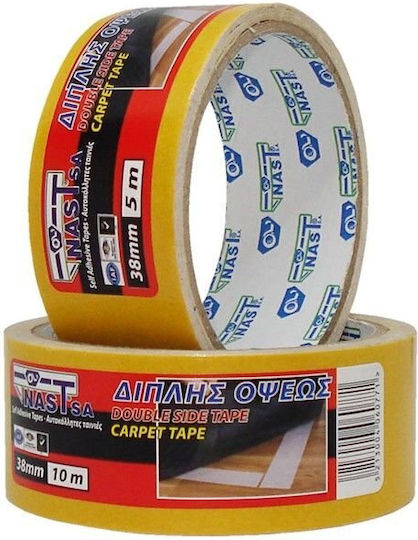 Nast S.A. Carpet Tape Αυτοκόλλητη Ταινία Διπλής Όψης 5mx38mm