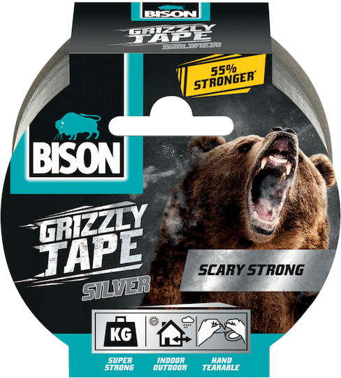 Bison Grizzly Tape Black Самозалепваща Лента за тъкани Черен 50ммx10м 1бр