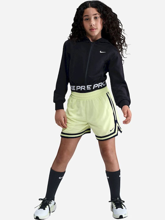 Athletic Kids Cardigan Cotton with Hood Black Pro