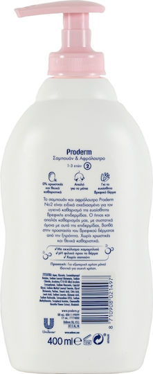 Proderm Shampoo and Bubble Baths 400ml with Pump