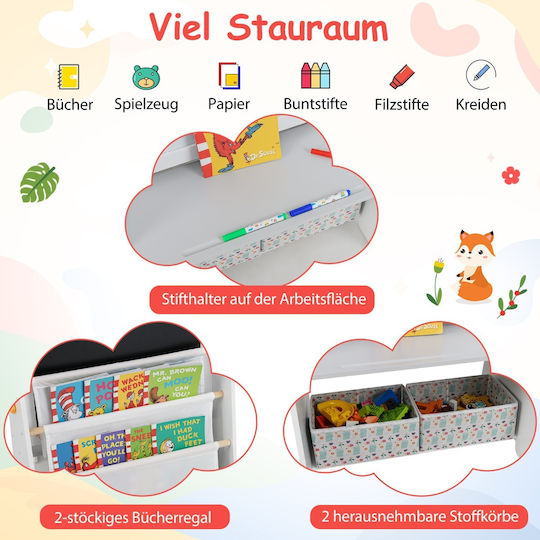 Costway Kids Magnetic Board / Blackboard / Markerboard